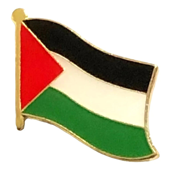 Palestine Flag Pin Lapel Badge, Palestinian Flag Bulk Pins, Enamel