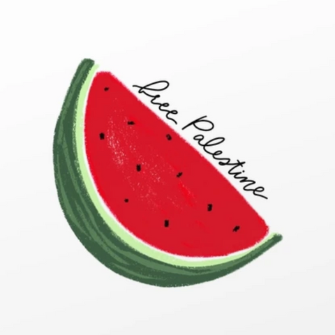 Free Palestine Watermelon Sticker