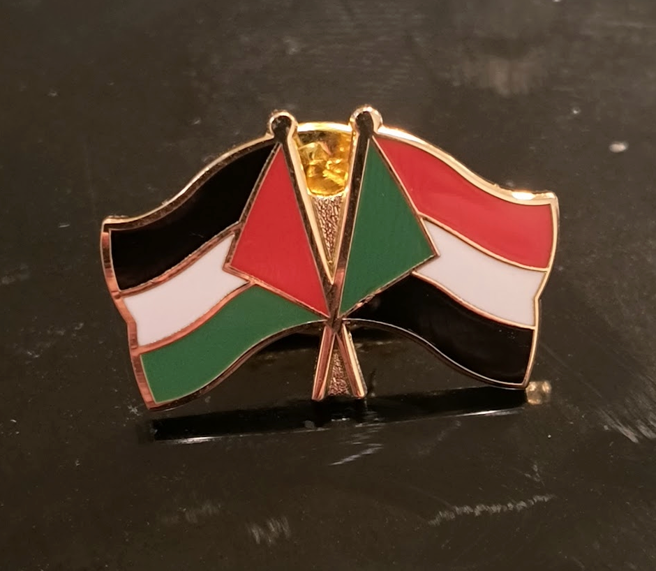 Palestine-Sudan Pin