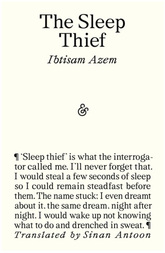 The Sleep Thief by Ibtisam Azem