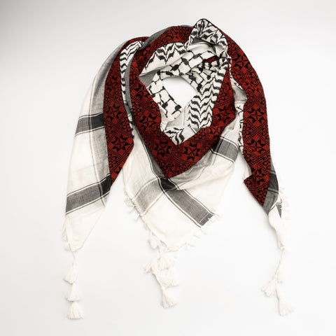 Classic Keffiyeh with Tatreez