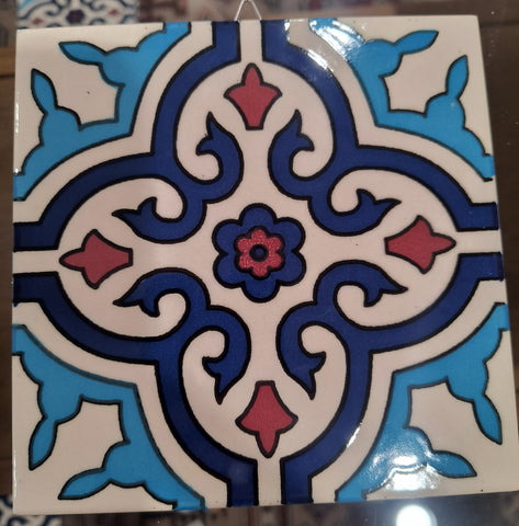 Blue and White Tile