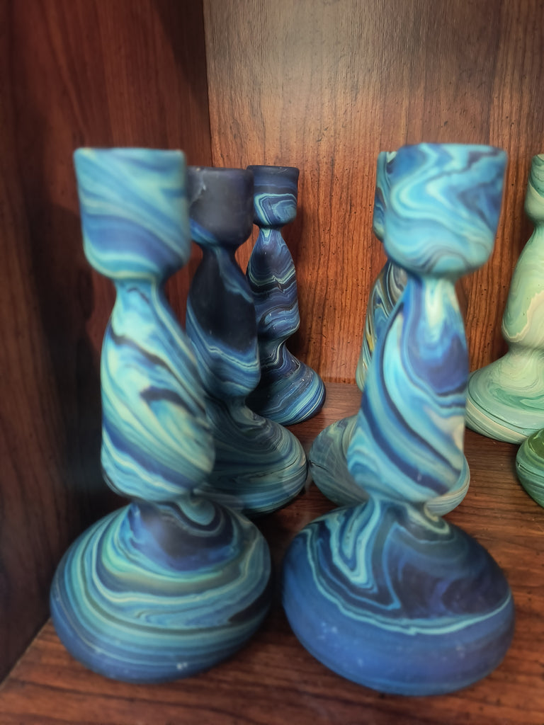 Hebron Phoenician Glass Candle Holder