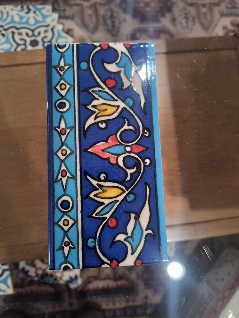 Blue Border Tile