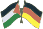 Palestine and Germany Flags Pin