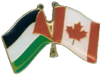Palestine and Canada Flags Pin