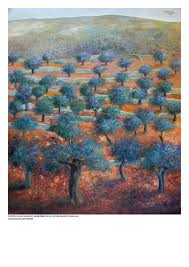 Olive Field by Sliman Mansour