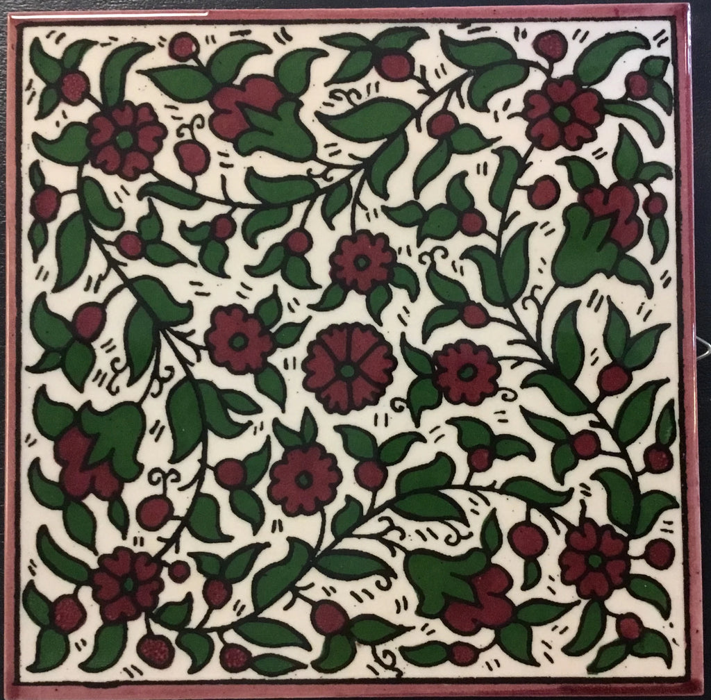 Pink Flower Tile