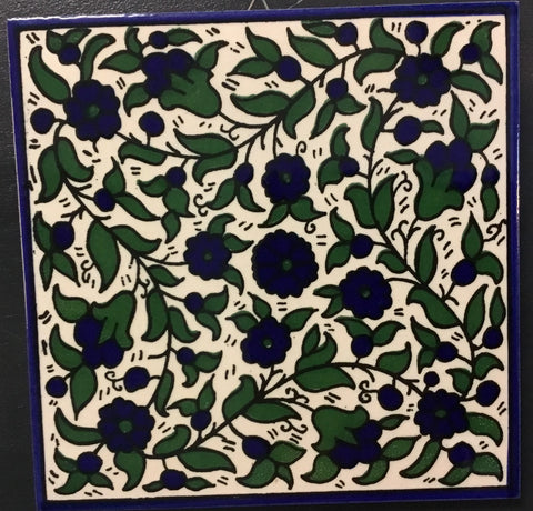 Green Flower Tile